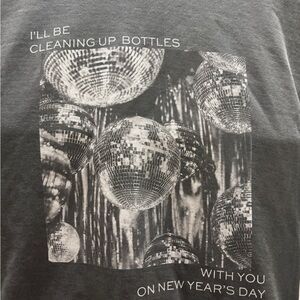 Comfort Colors Gray New Year's Disco Hoodie Taylor Swift lyrics